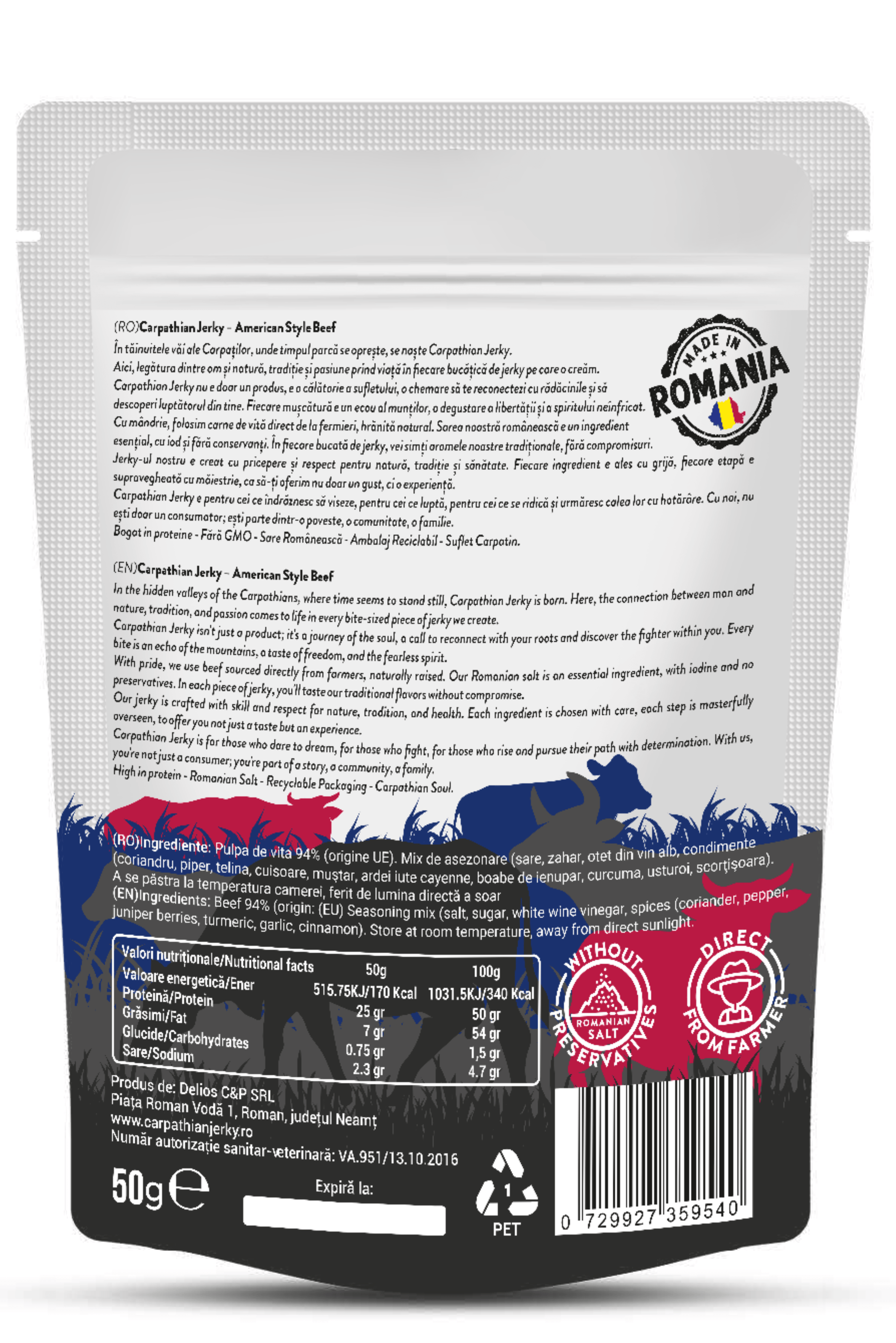 Carpathian Jerky Stile Americano - Carpathian Jerky
